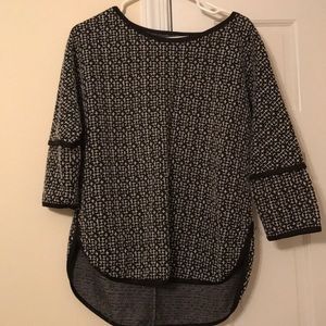 Max Studio shirt black and white